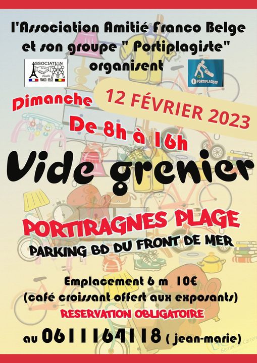 Portiragnes - Vide grenier dimanche 12 février à Portiragnes