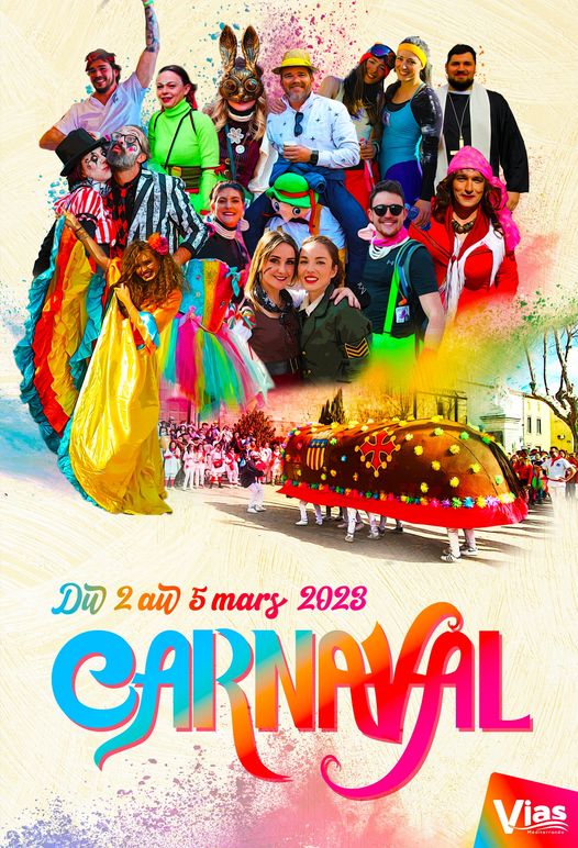 Vias - Découvrez l'affiche et le programme du prochain Carnaval de Vias !