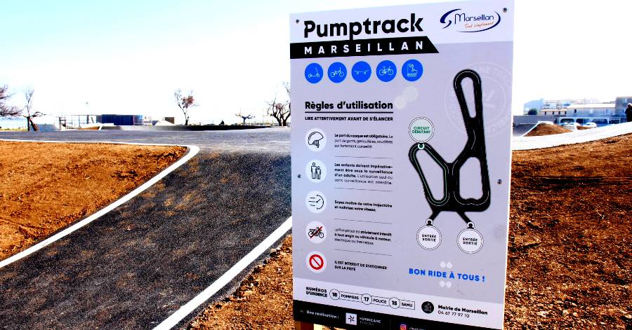 Marseillan - Le nouveau Pumptrack est ouvert au parc de Tabarka !