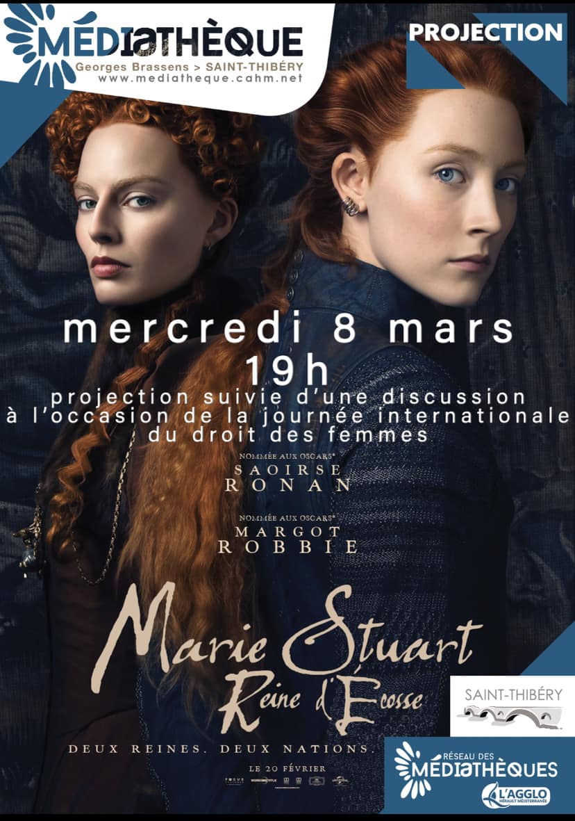 Saint-Thibéry - Le 8 mars, projection du film : Marie Stuart Reine d'Ecosse