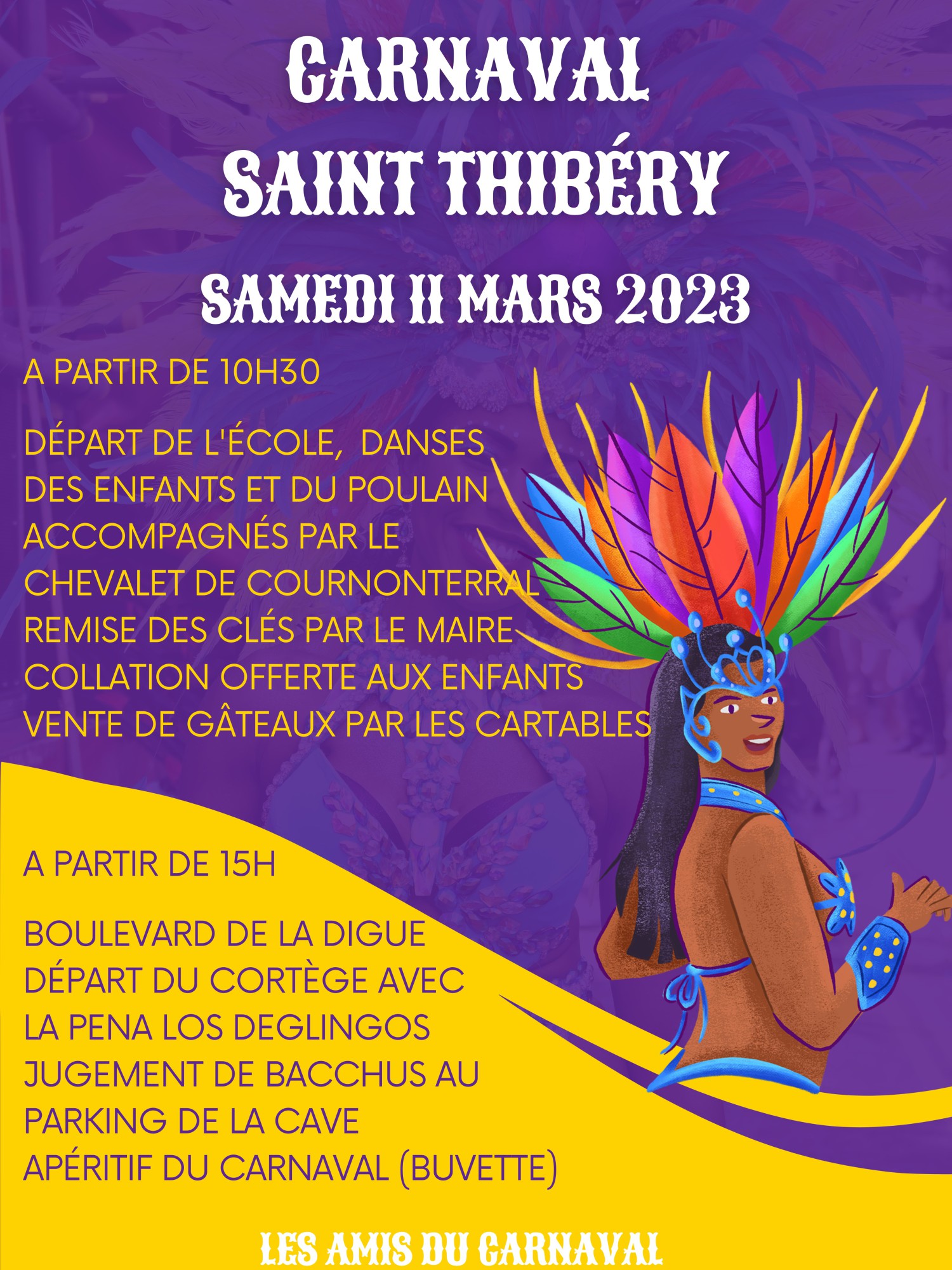 Saint-Thibéry - Le Carnaval de Saint Thibéry c'est samedi 11 mars ! 
