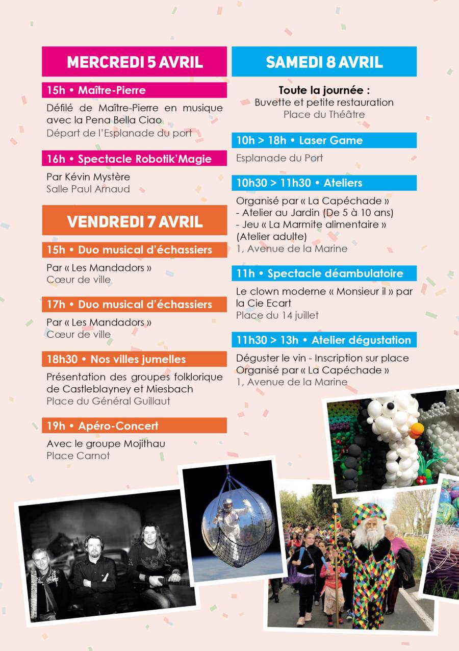 Marseillan - Le programme de la Fête du Printemps à Marseillan du 5 au 10 avril !