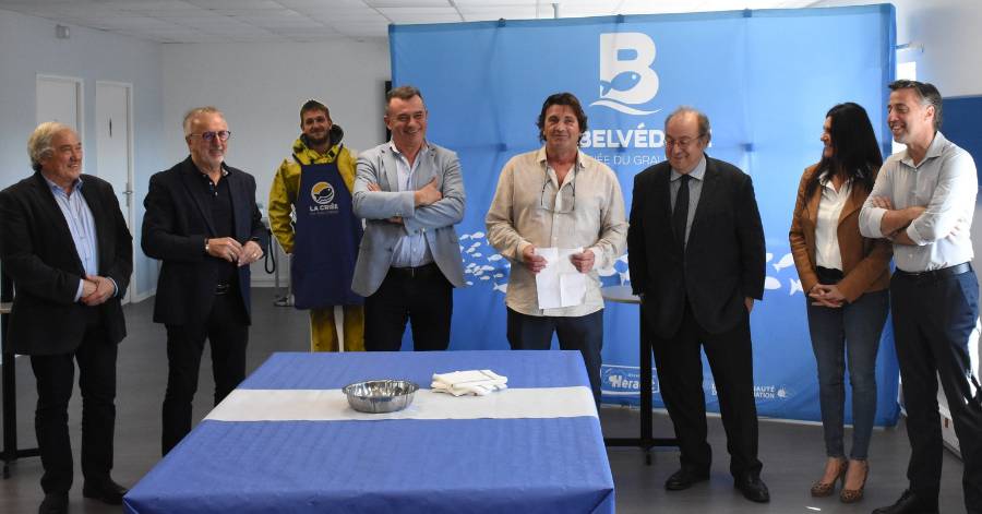 Agde - Une salle de dégustation inaugurée à la criée du Grau d'Agde