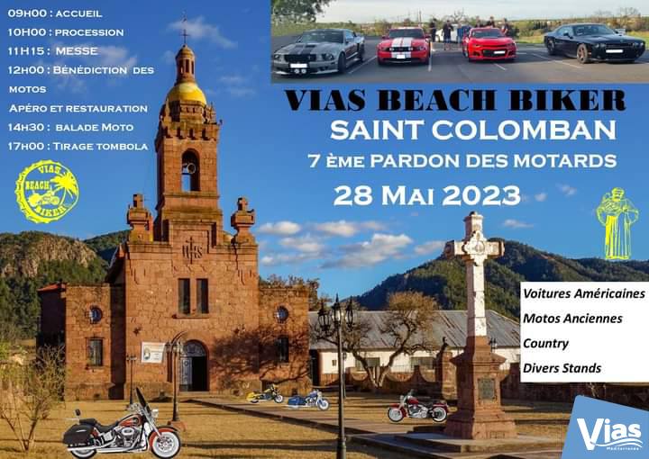 Vias - Vias Beach Biker organise la Saint-Colomban : dimanche 28 mai !