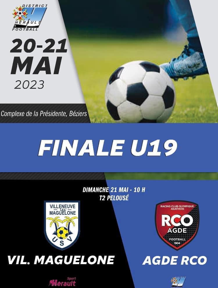 Football Agde - Les U19 du RCOA jouent la finale de la Coupe de l'Hérault demain !
