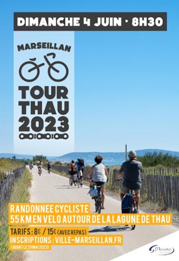 Marseillan - Tour Thau - Le tour de l'étang en vélo : le 4 juin 2023 à Marseillan !