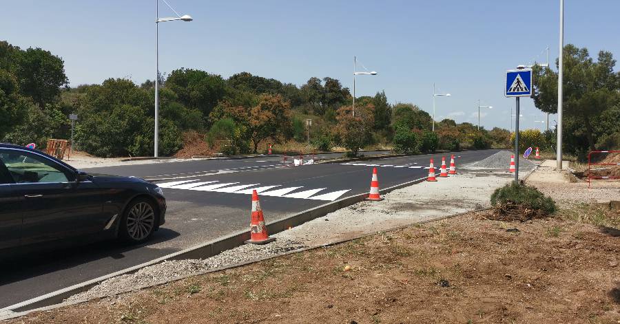 Agde - Le passage piéton au pied du Mont Saint-Loup se refait une beauté