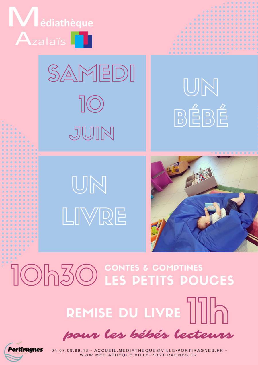 Portiragnes - La ville de Portiragnes renouvelle l'initiative : Un Bébé, un Livre