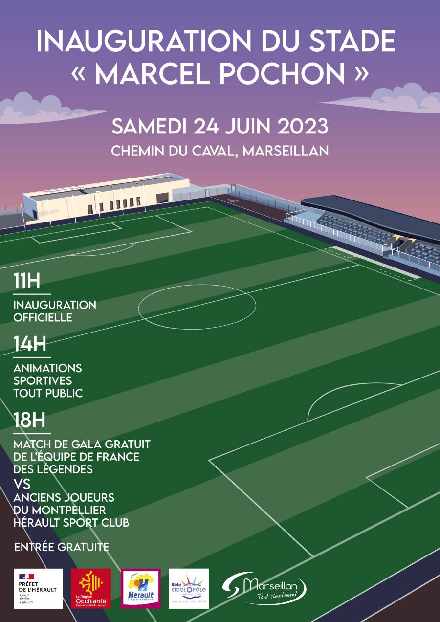 Marseillan - Le Stade Marcel Pochon de Marseillan sera inauguré samedi 24 juin !