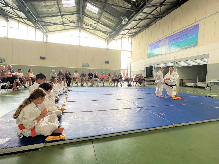 Portiragnes - Remise de ceintures pour les judokas de l'atelier Judo de Portiragnes