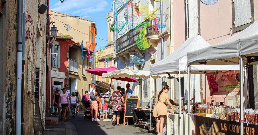Vias - Retour en images sur le premier marché artisanal et nocturne de la saison estivale !