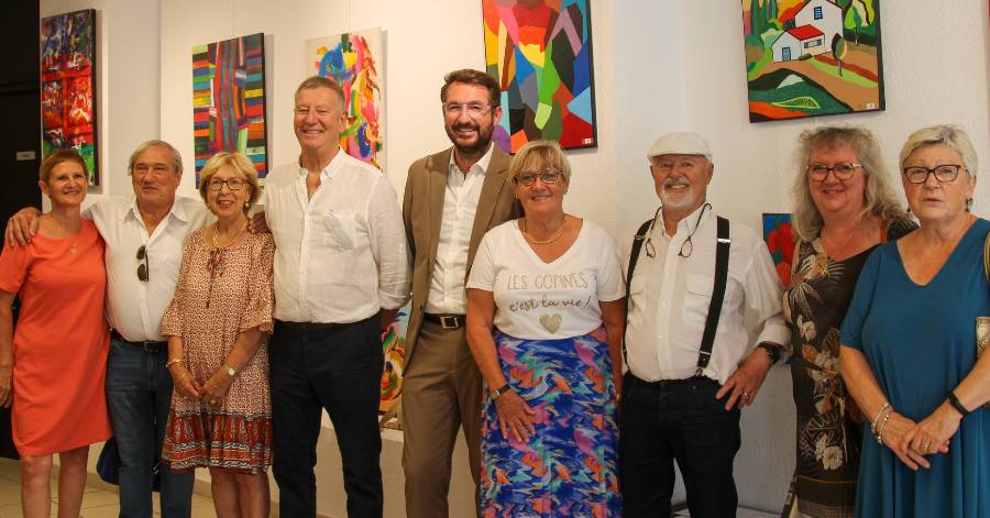 Vias - Retour sur le vernissage de l'expo de Michel Bretonneau à Vias
