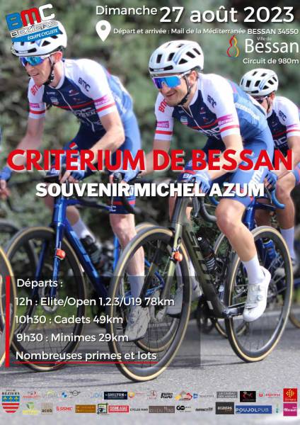 Bessan - Fin août, un critérium pour les jeunes cyclistes va renouer avec la petite reine
