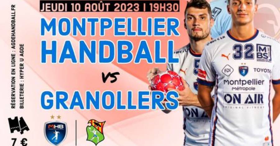 Handball Agde - Un match pro de handball au Palais des Sports le 10 août prochain !