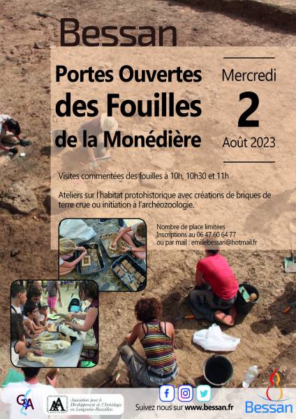 Bessan - Partage de nouvelles découvertes aux fouilles archéologiques de la Monédière