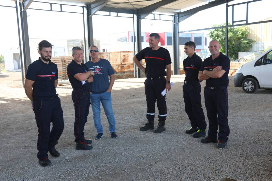 Bessan - Les travaux de la nouvelle caserne des sapeurs-pompiers sur la bonne voie