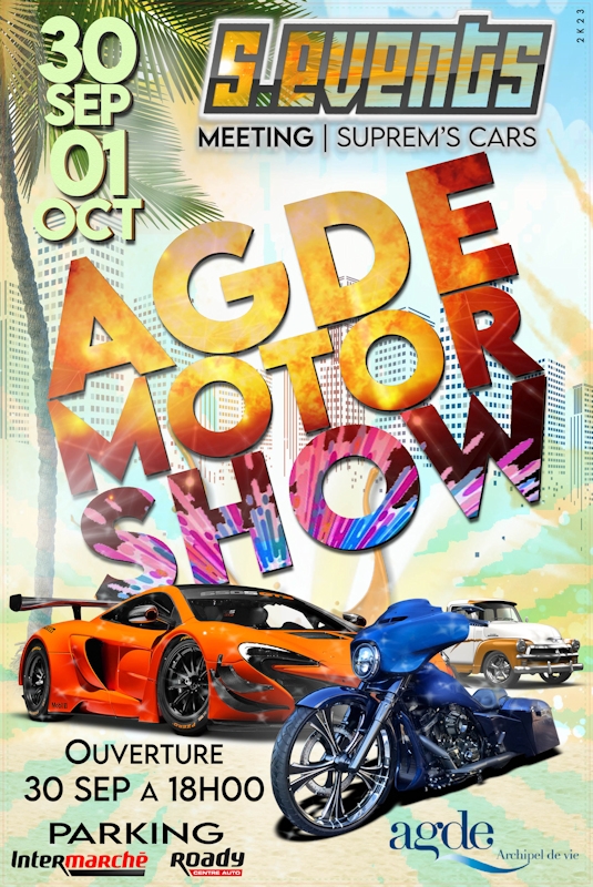 Agde - 1ère édition du Agde Motor Show fin septembre à Agde !