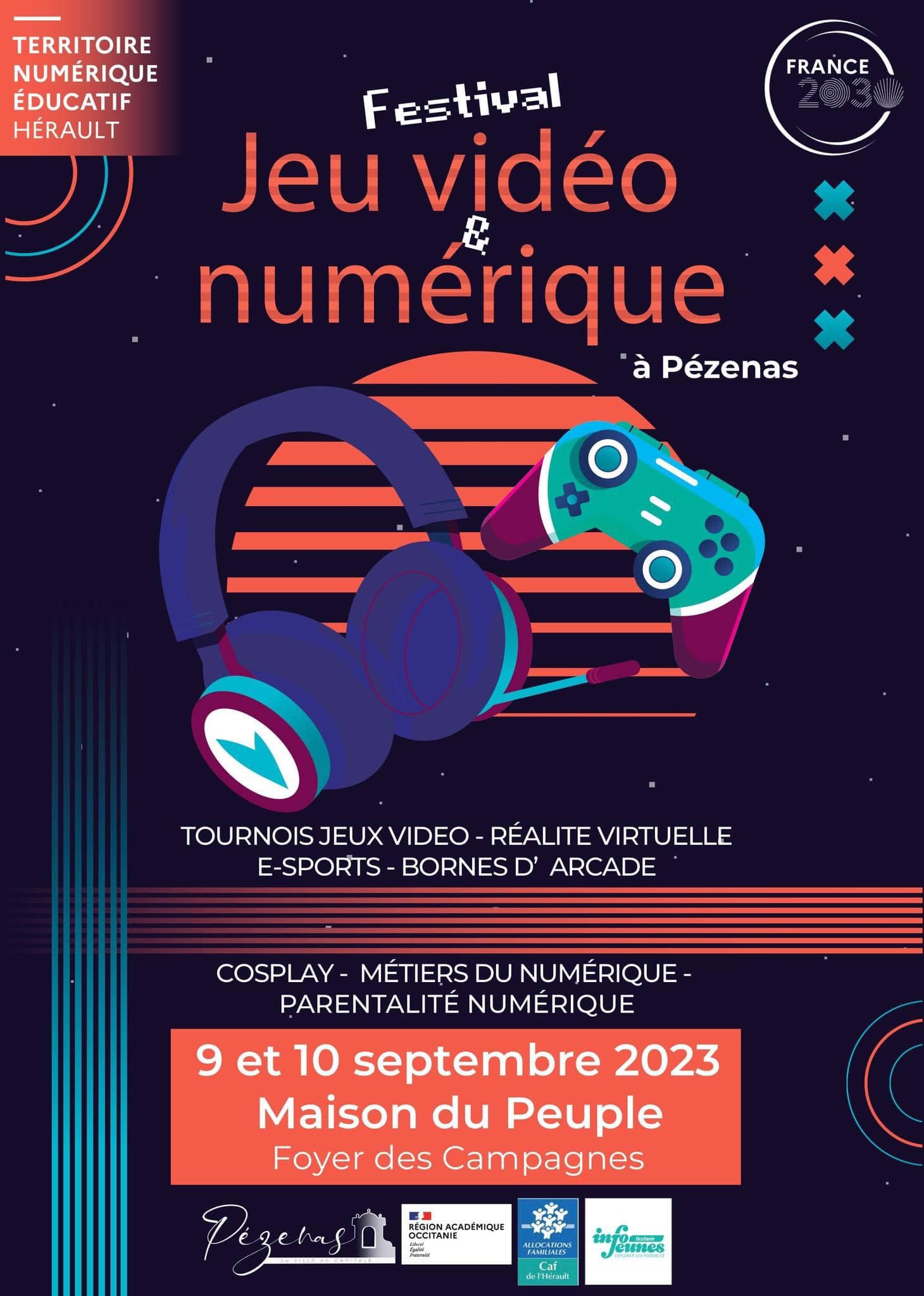 Pézenas - Festival jeu vidéo et numérique les 9 et 10 septembre  à Pézenas