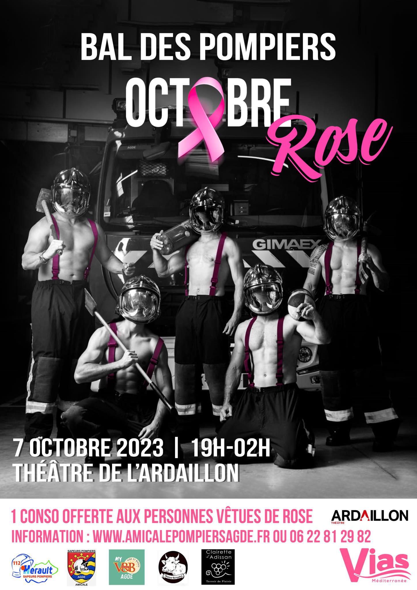 Vias - Le bal des Pompiers pour Octobre Rose aura lieu le 7 octobre
