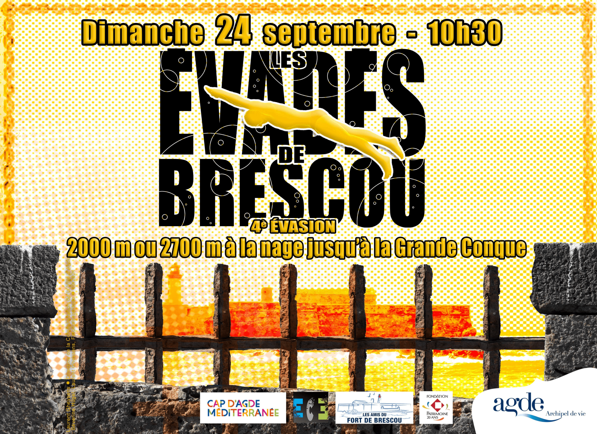 Cap d'Agde - 24 septembre c'est Les Évadés de Brescou : inscrivez-vous !