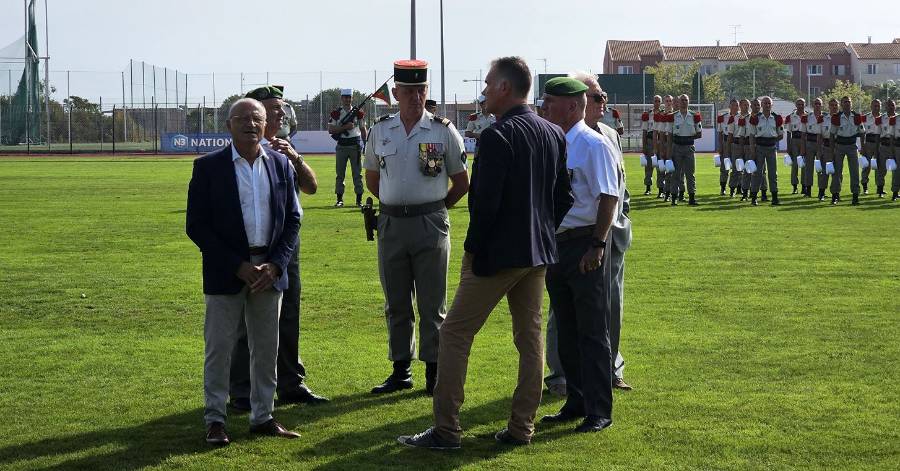 Agde - Cérémonie de remise des Képis Blancs du 4ème Régiment de la Légion Étrangère