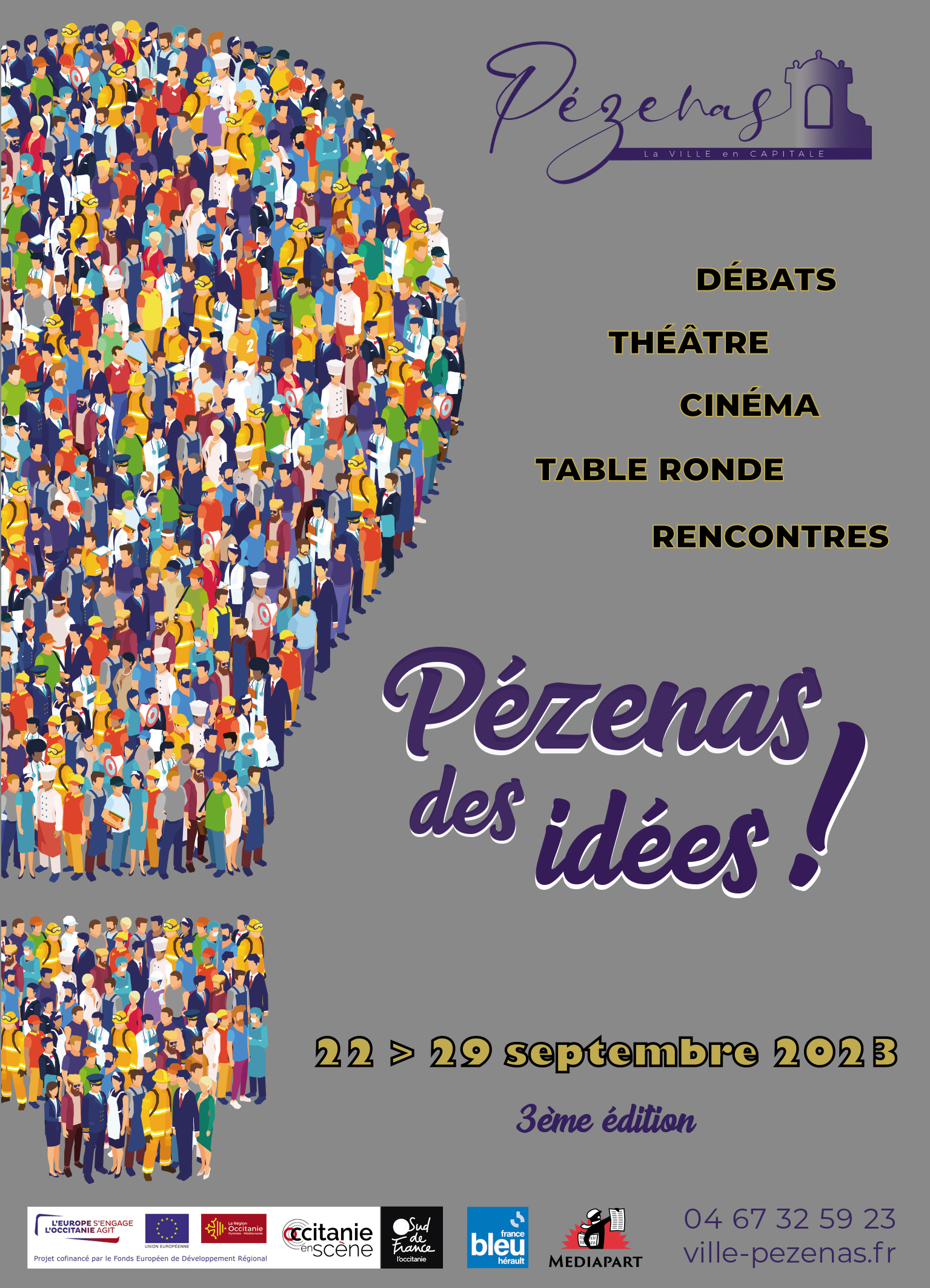 Pézenas - La 3ème édition du festival civique et engagé s'ouvre ce vendredi 22 septembre