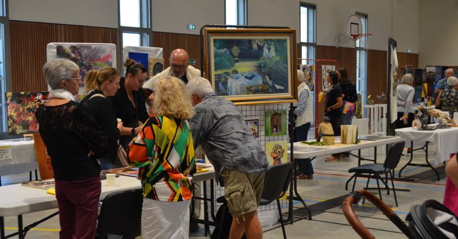 Pomérols - Belle exposition qui regroupe une vingtaine d'artistes Pomérolais ce week-end