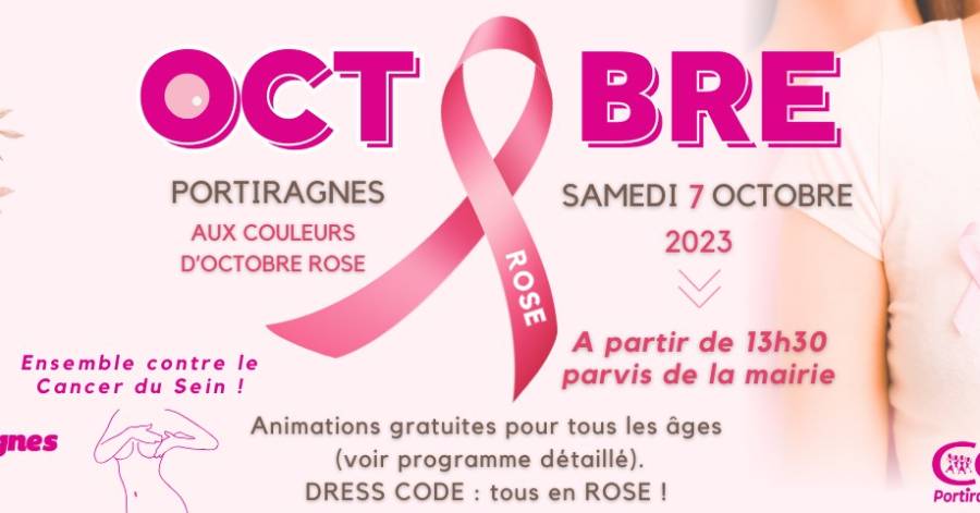 Portiragnes - Une marche organisée pour Octobre Rose à Portiragnes