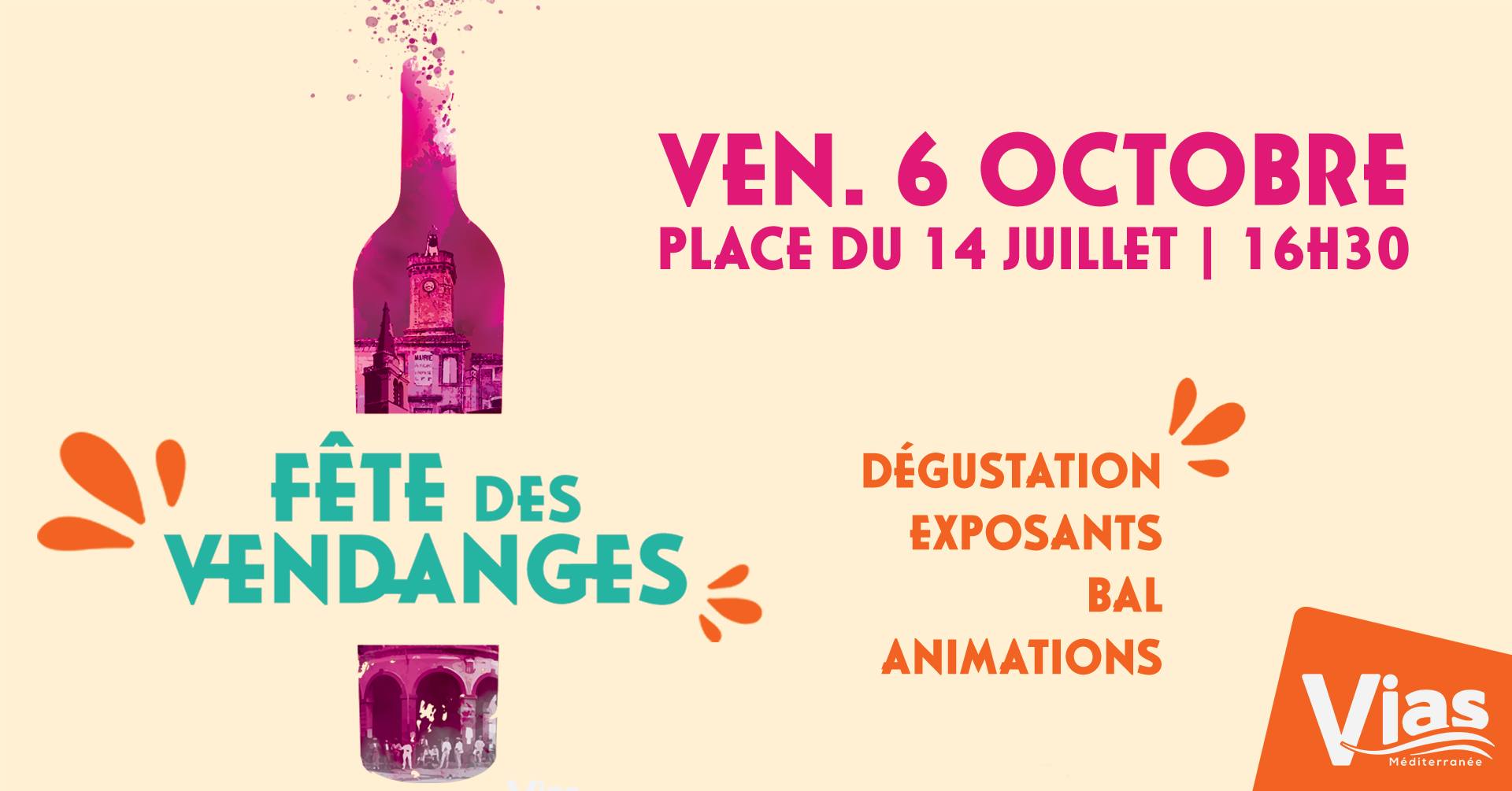 Vias - La première édition de la fête des Vendanges à Vias, c'est le 6 octobre !