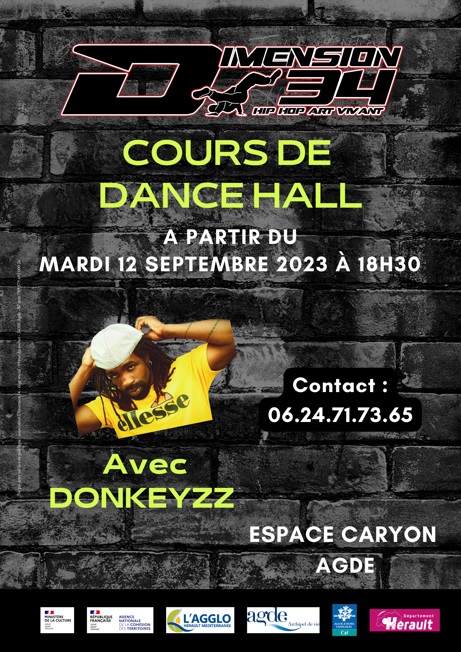 Danse Agde - Du nouveau chez Dimension 34, découvrez le rythme irrésistible du Dancehall.