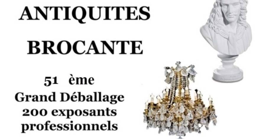 Pézenas - Dimanche 8 octobre c'est le Grand Deballage d'Automne des Antiquaires et Brocanteurs !
