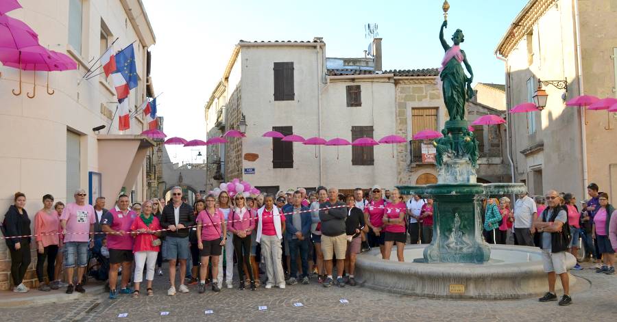 Pomérols - Succès annoncé et confirmé pour la marche d'Octobre Rose à Pomérols