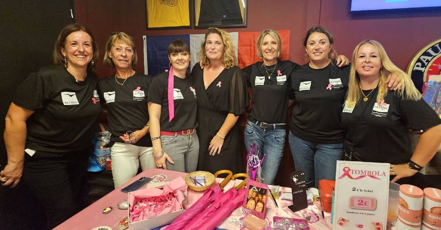 Agde - Franc succès pour la Tombola d'Octobre Rose au V&B à Agde !