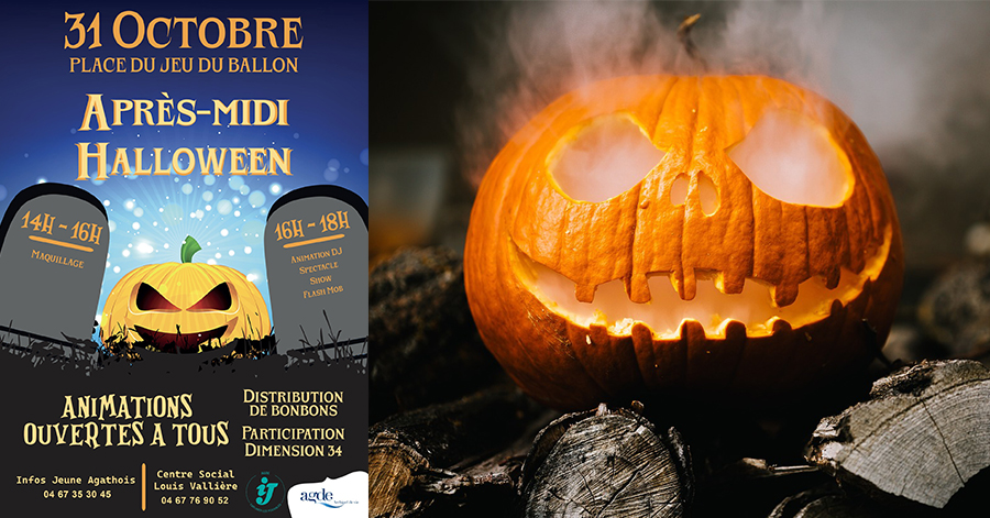 Agde - Venez fêter Halloween le 31 octobre : Place du jeu de ballon à Agde