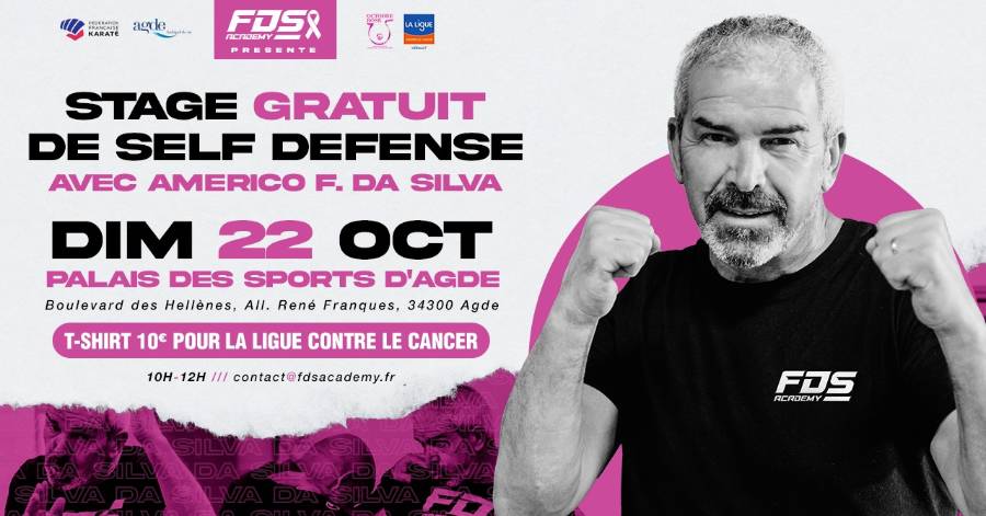 Agde - FDS Academy vous offre un stage de self-défense gratuit pour Octobre Rose !