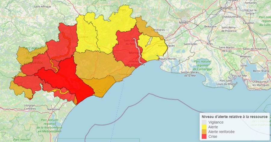 Agde - Restrictions d'usage de l'eau : Maintien en alerte renforcée !