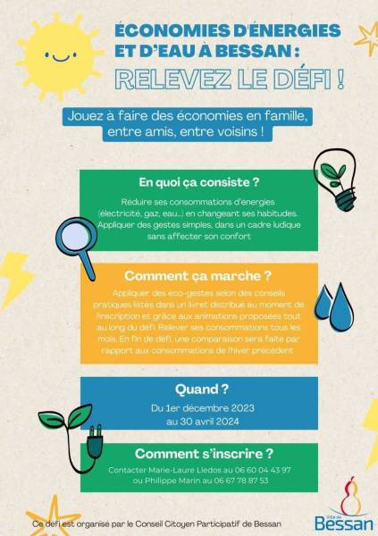Bessan - Retour du défi des familles à énergies positives avec un grand concours ouvert à tous