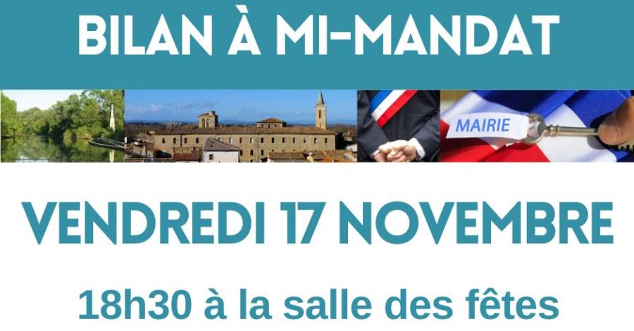 Saint-Thibéry - Vendredi 17 novembre à 18h30, réunion publique : Bilan à mi-mandat