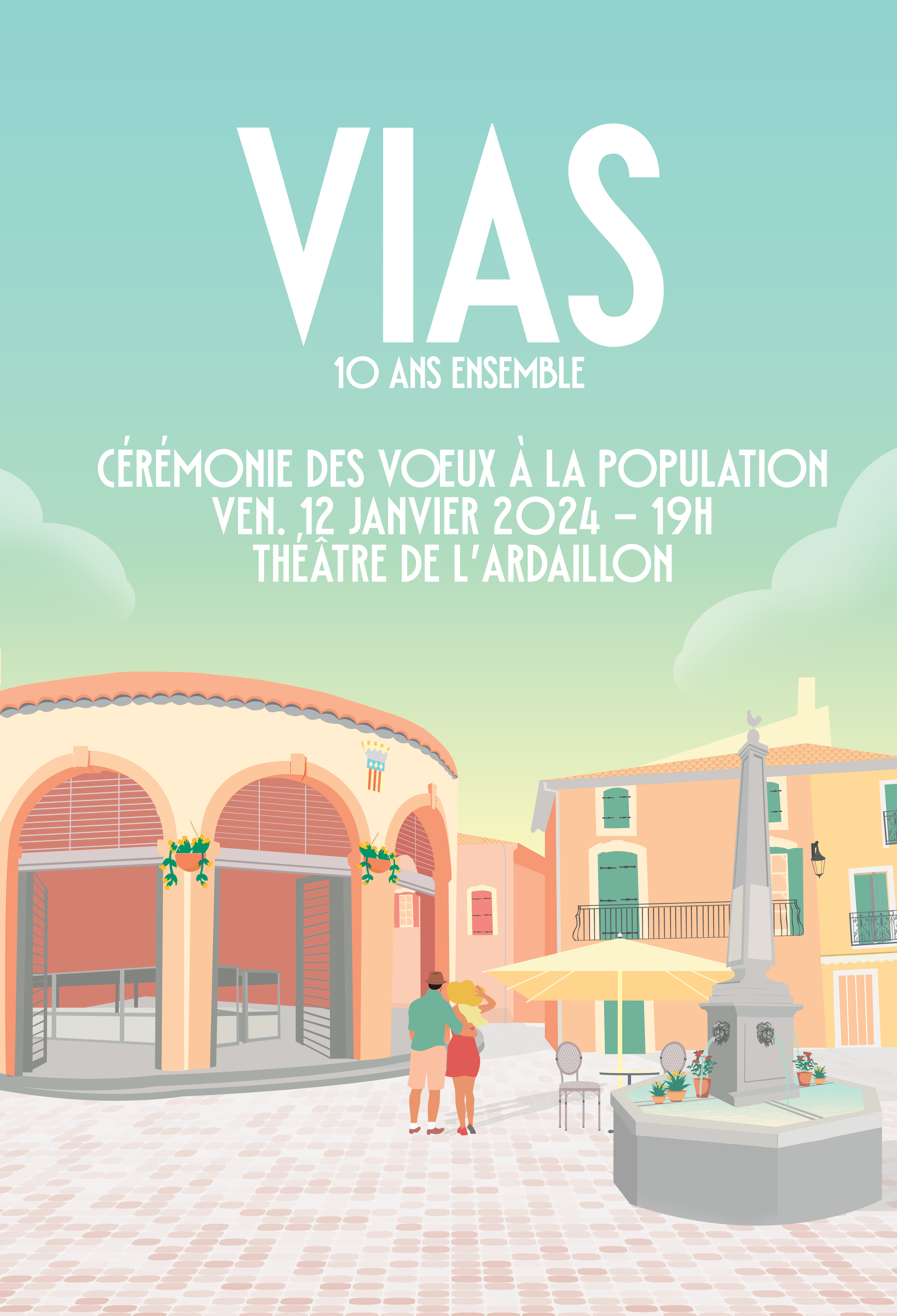 Vias - Cérémonie des voeux de Vias c'est vendredi 12 janvier 2024 !