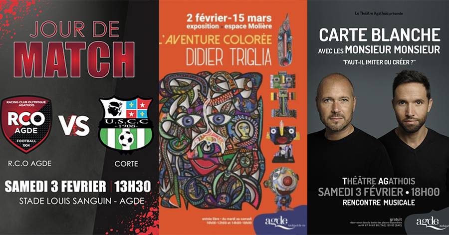 Agde - Des idées pour sortir ce week-end du 2 au 4 février en Agde