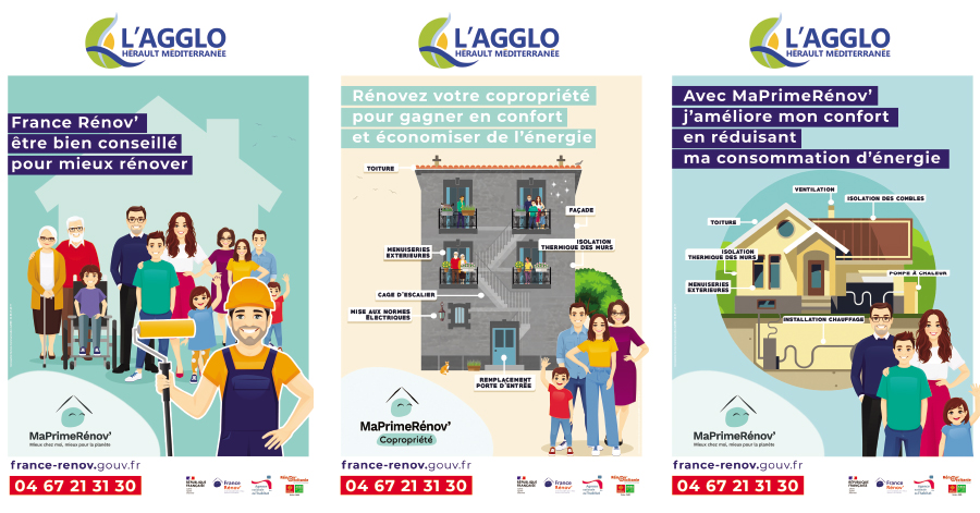 Agglo Hérault Méditerranée - Vous avez un projet de rénovation de votre logement ? Contactez l'Agglo