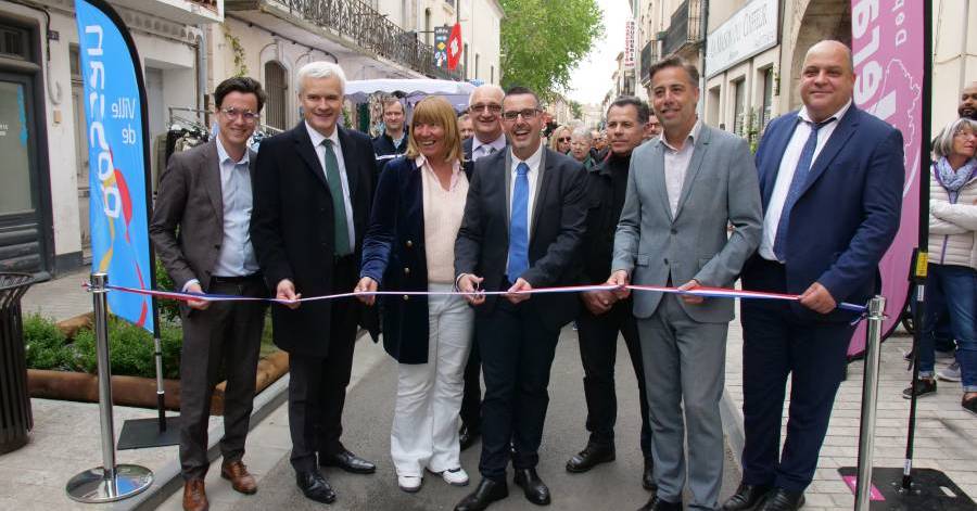 Bessan - Après la réhabilitation de la Promenade, la Grand'rue rénovée a été inaugurée