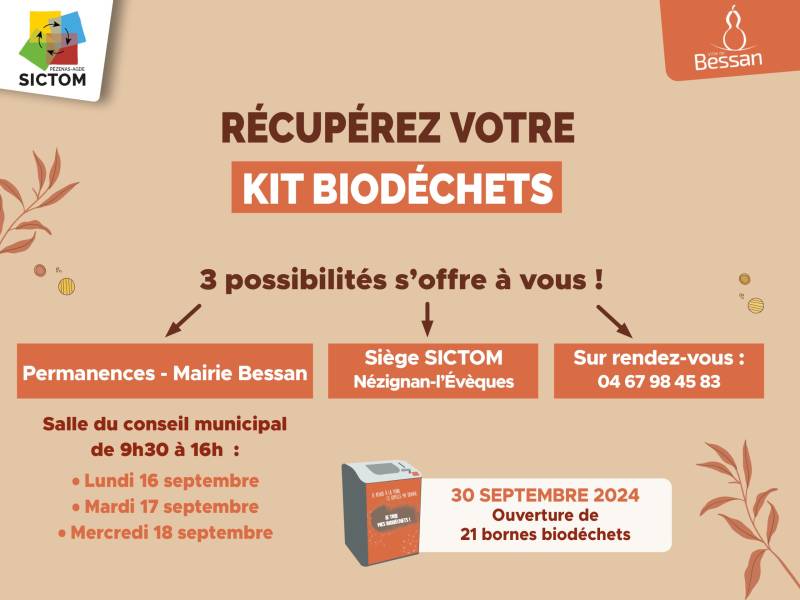Bessan - Dès octobre, la collecte des biodéchets sera possible avec 21 bornes dans la ville