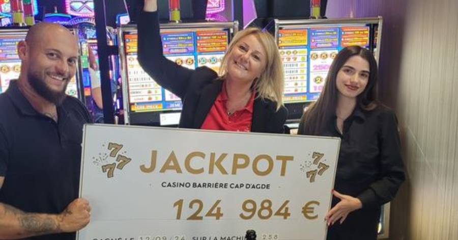 Cap d'Agde - Un Jackpot de plus de 124000€ remporté au Casino Barrière ce Vendredi 13
