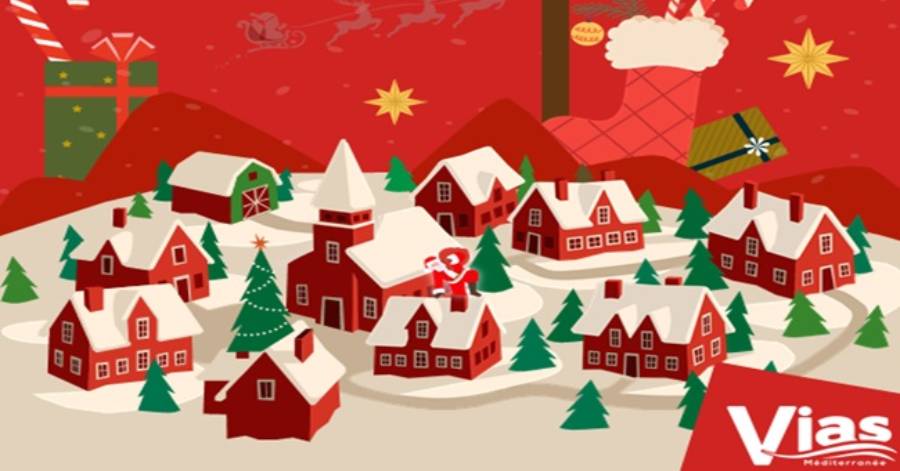 Vias - Le village de Noël à Vias plonger dans l'ambiance chaleureuse des fêtes.