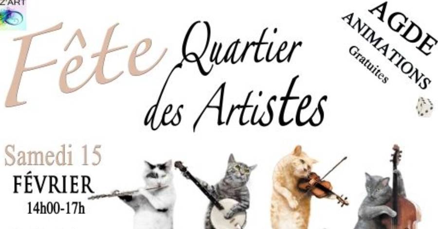 Agde - Rendez-vous le 15 février pour : Le Quartier des Artistes !