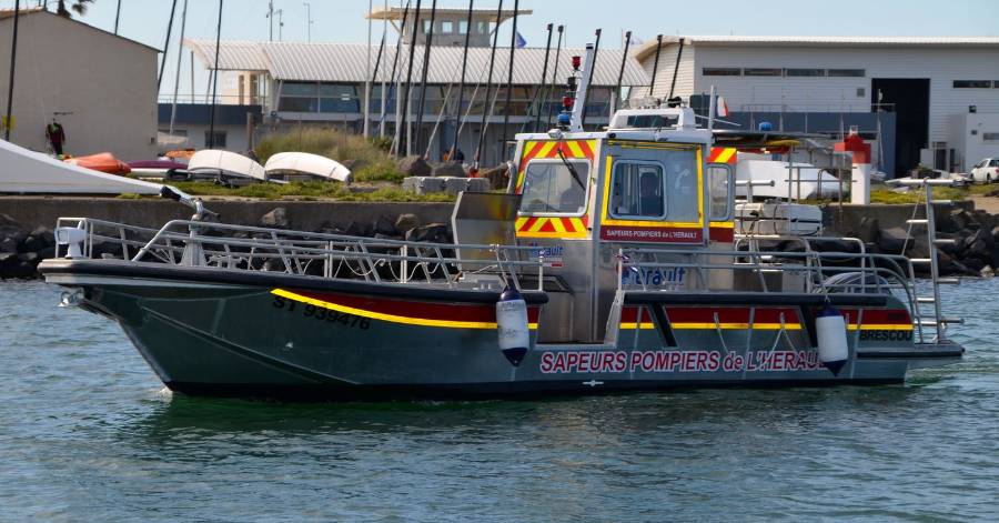 Cap d'Agde - Le nouveau bateau des sapeurs-pompiers, Brescou, officiellement inauguré