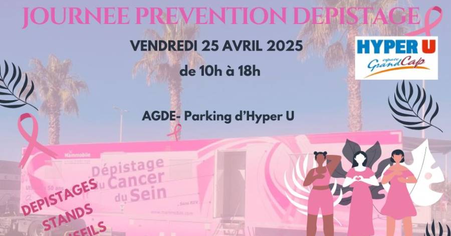 Agde - Une journée santé et prévention sur le parking d'Hyper U : ce vendredi 25 avril