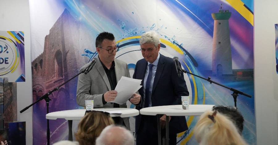 Agde - Thierry Nadal inaugure sa permanence et dévoile son porte-parole, Claude Cauvy