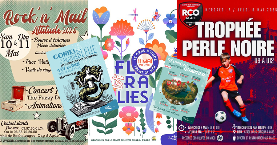Agde - Des idées de sorties à Agde cette semaine du 6 au 11 mai